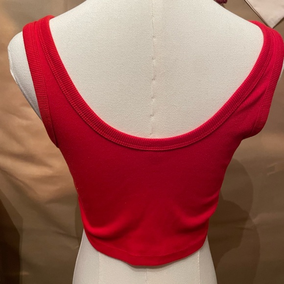 Wild Fable Red Ribbed Tank Top - Picture 2 of 3